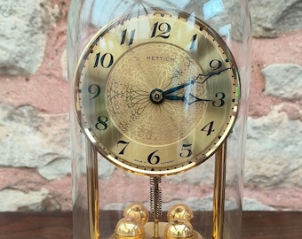 Vintage Hettich 400-day Torsion Clock - German Anniversary Mantel