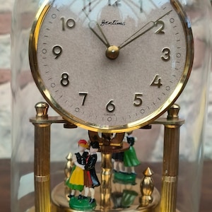 Pretty Vintage Bentima 400-day Torsion Clock - German Anniversary