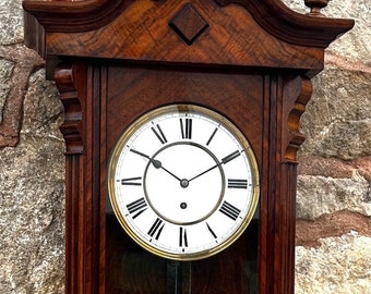 Stunning Antique Vienna regulator Wall Clock by lenzkirch
