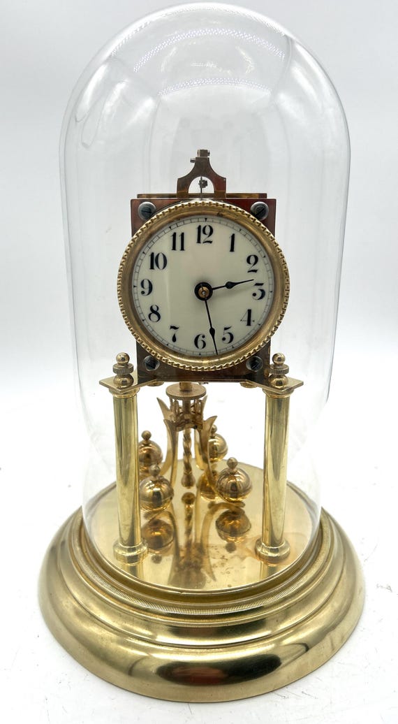 Lovely Antique German 400-day Torsion Clock German Anniversary