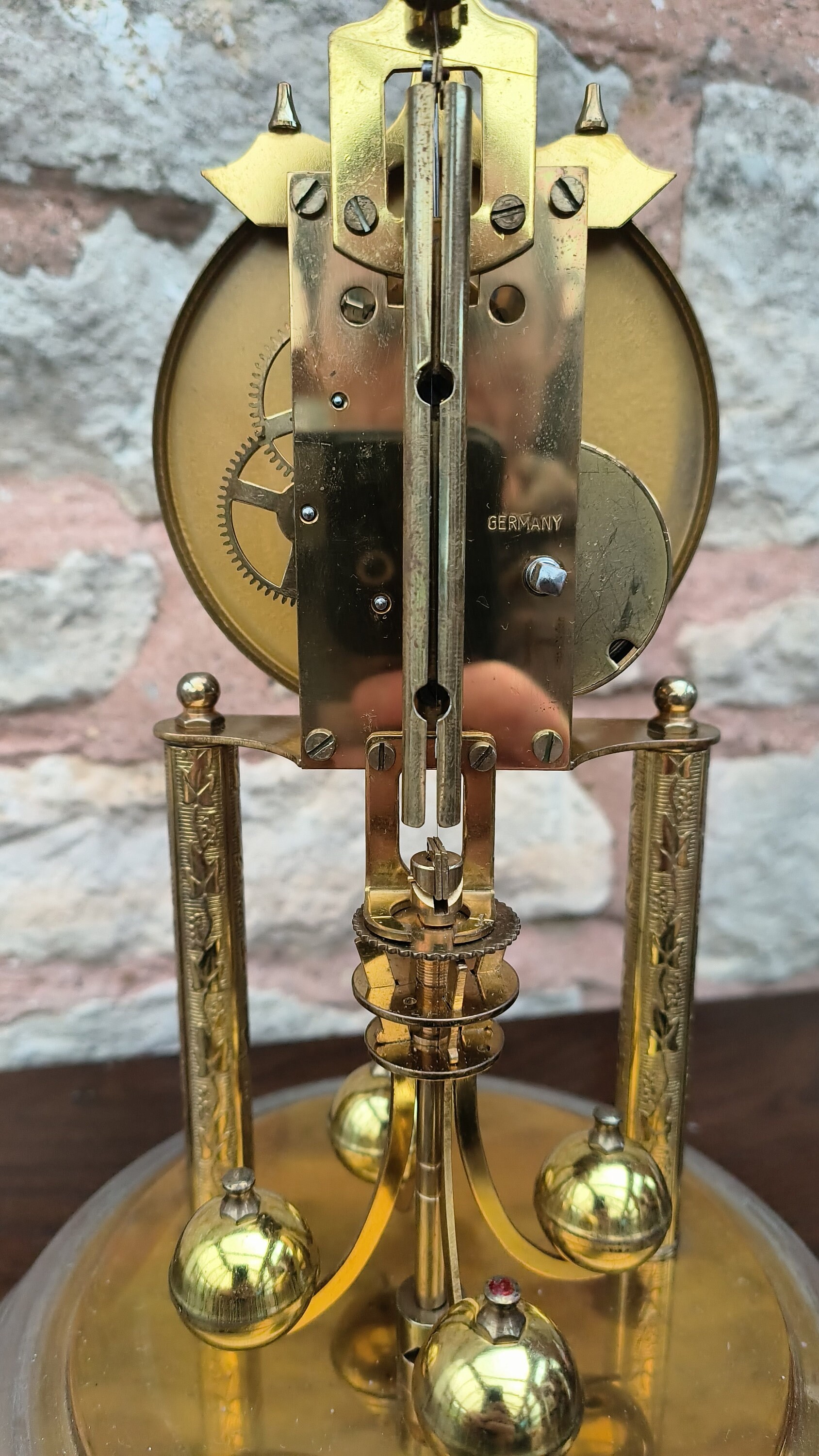 Marksman 400-day Torsion Clock - German Anniversary Mantel Clock