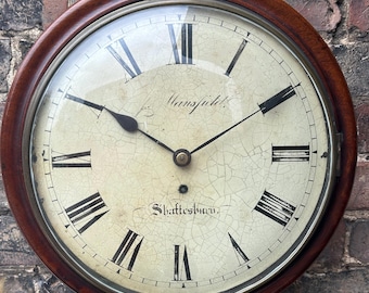 Fabulous Georgian Single Fusee Dial Clock - ca 1840