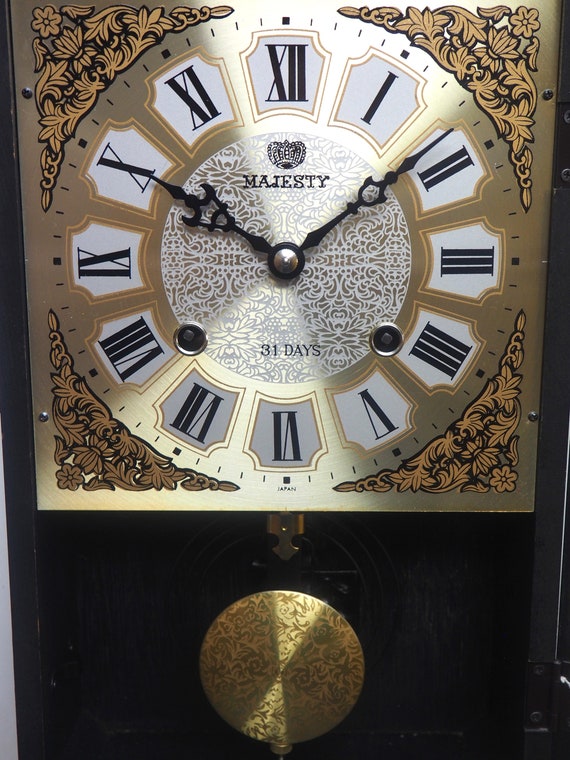Mahogany Glazed Case 31-day Wall Clock Majesty Vienna Wall Clock