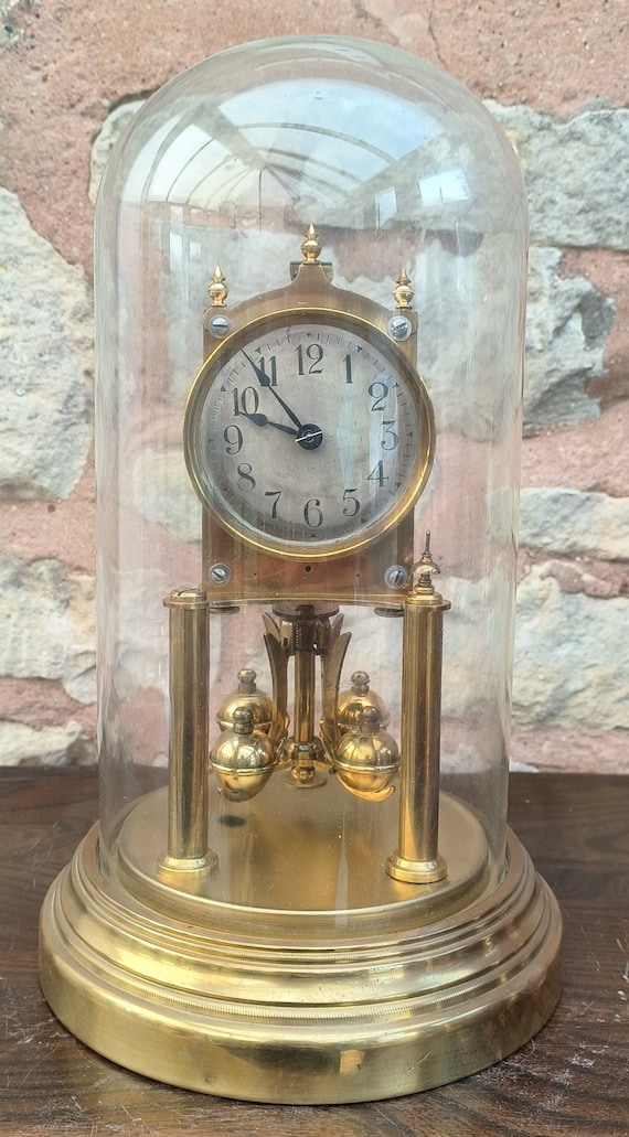 Rare Gustav Becker 400-day Torsion Clock German Anniversary Clock