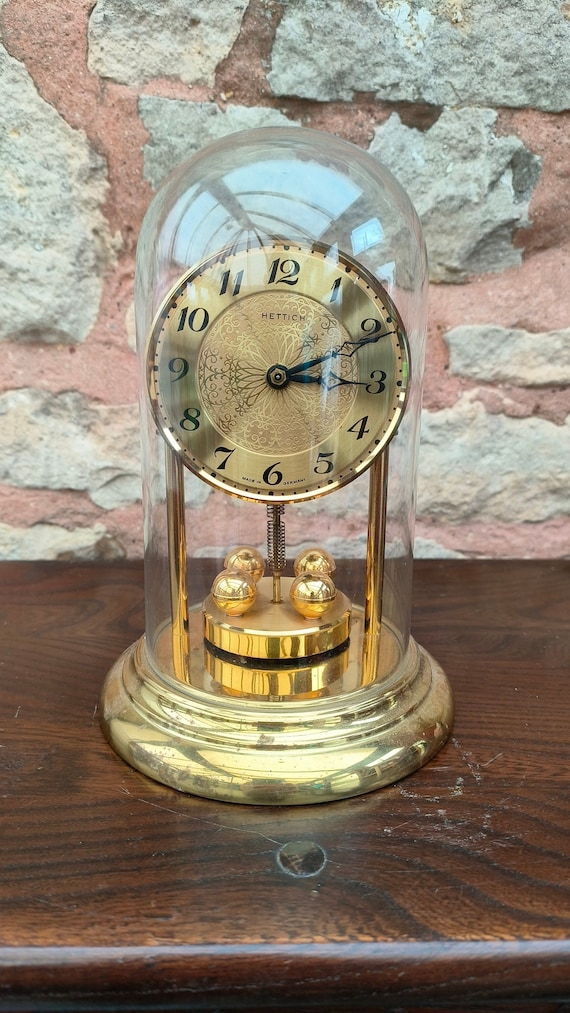 Vintage Hettich 400-day Torsion Clock - German Anniversary Mantel