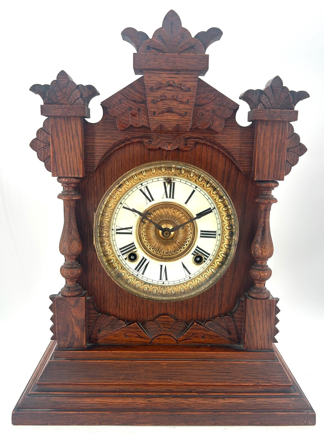 Stunning American Ansonia Bracket Clock Ca 1890 - Etsy Denmark