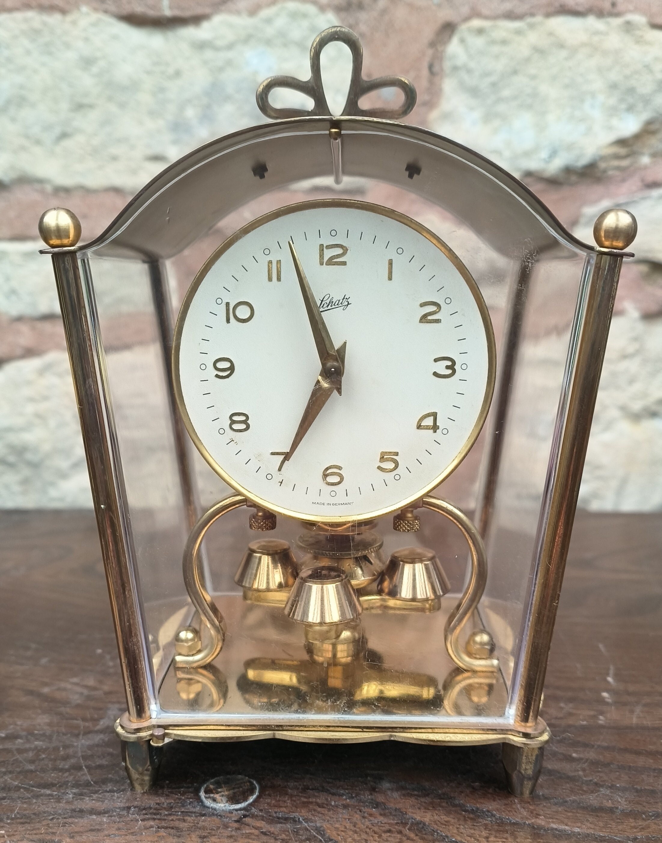 Lovely Vintage Schatz Torsion Clock - German Anniversary Mantel