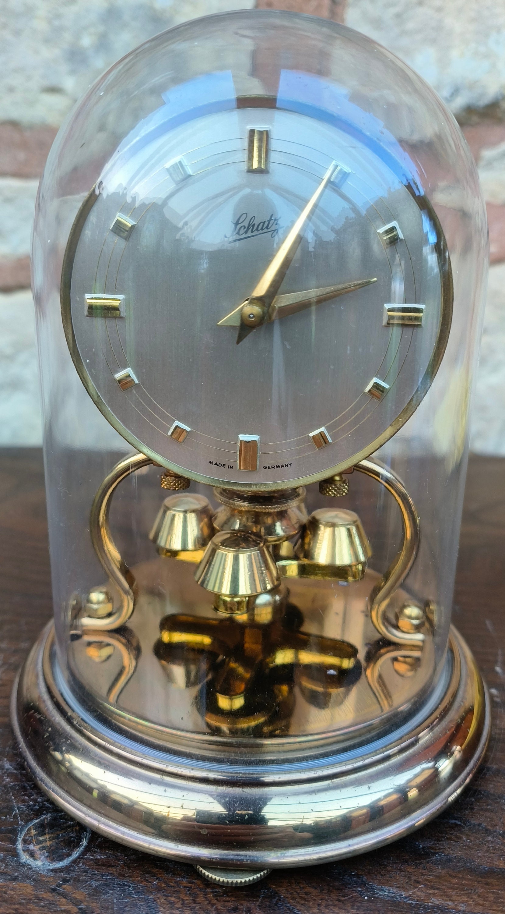 Pretty Vintage Schatz Torsion Clock - German Anniversary Mantel