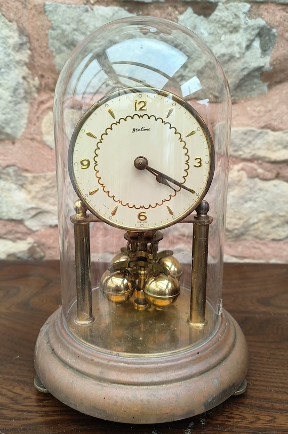 ベンチマ Bentima 木製 置時計 クラシック イギリス製 鐘と時報が鳴る