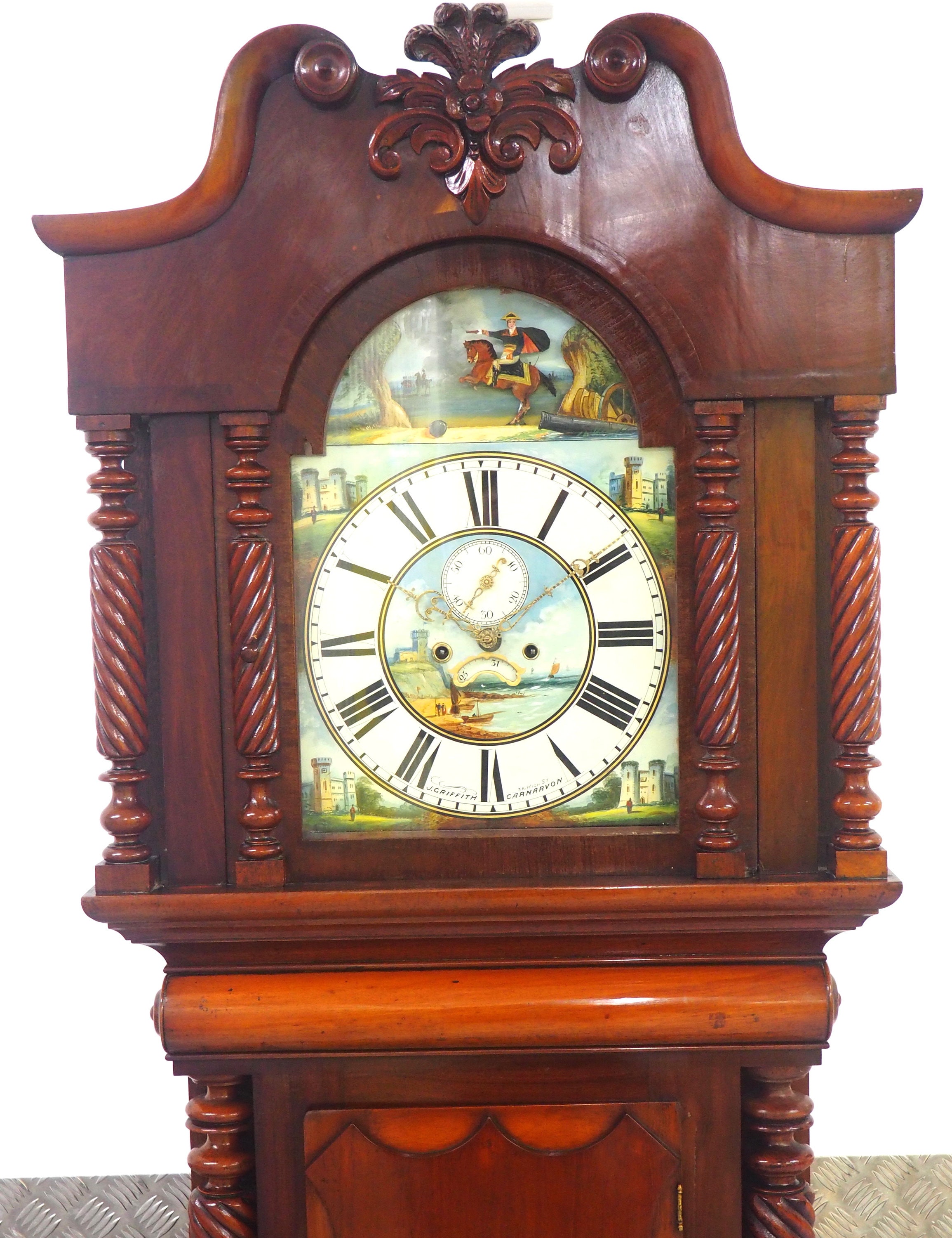 19THC Welsh 8 Day Longcase Clock J Griffith of Carnarvon