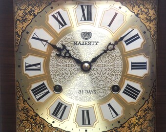 MAJESTY 31 DAYS 掛時計 木製 Mahogany Glazed Case 31-day Wall Clock Majesty Vienna Wall Clock
