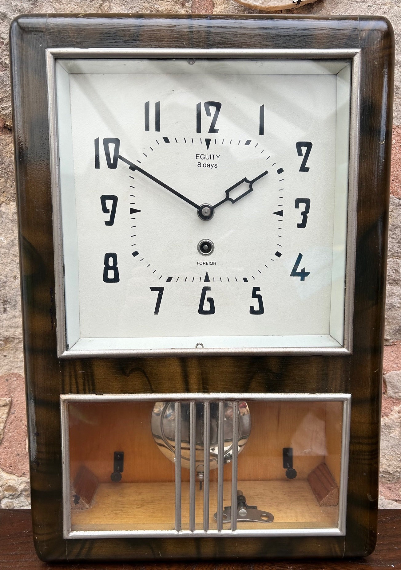 Vintage Eguity Vienna Wall Clock –1970s Mechanical Wall Clock