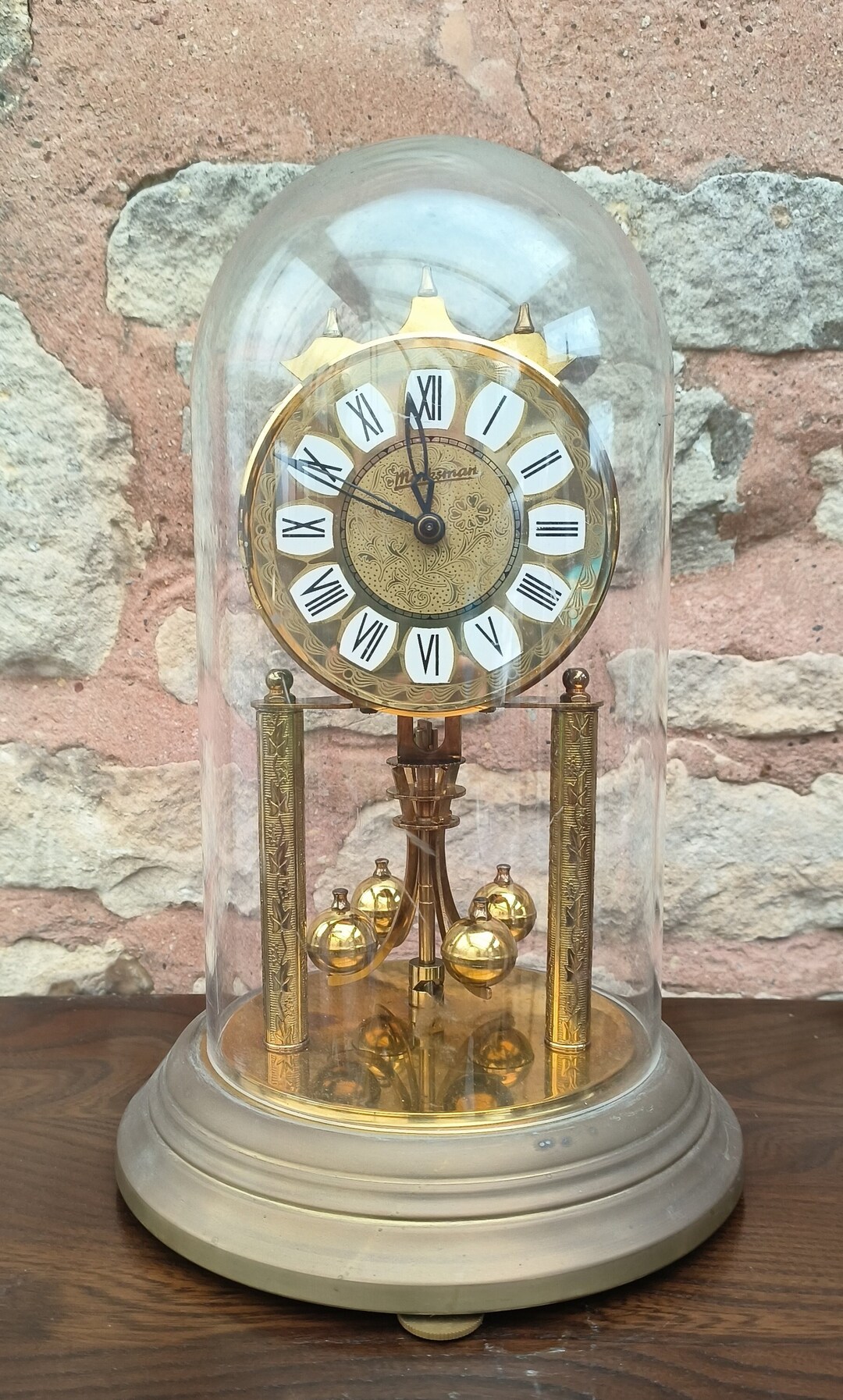 Marksman 400-day Torsion Clock - German Anniversary Mantel Clock