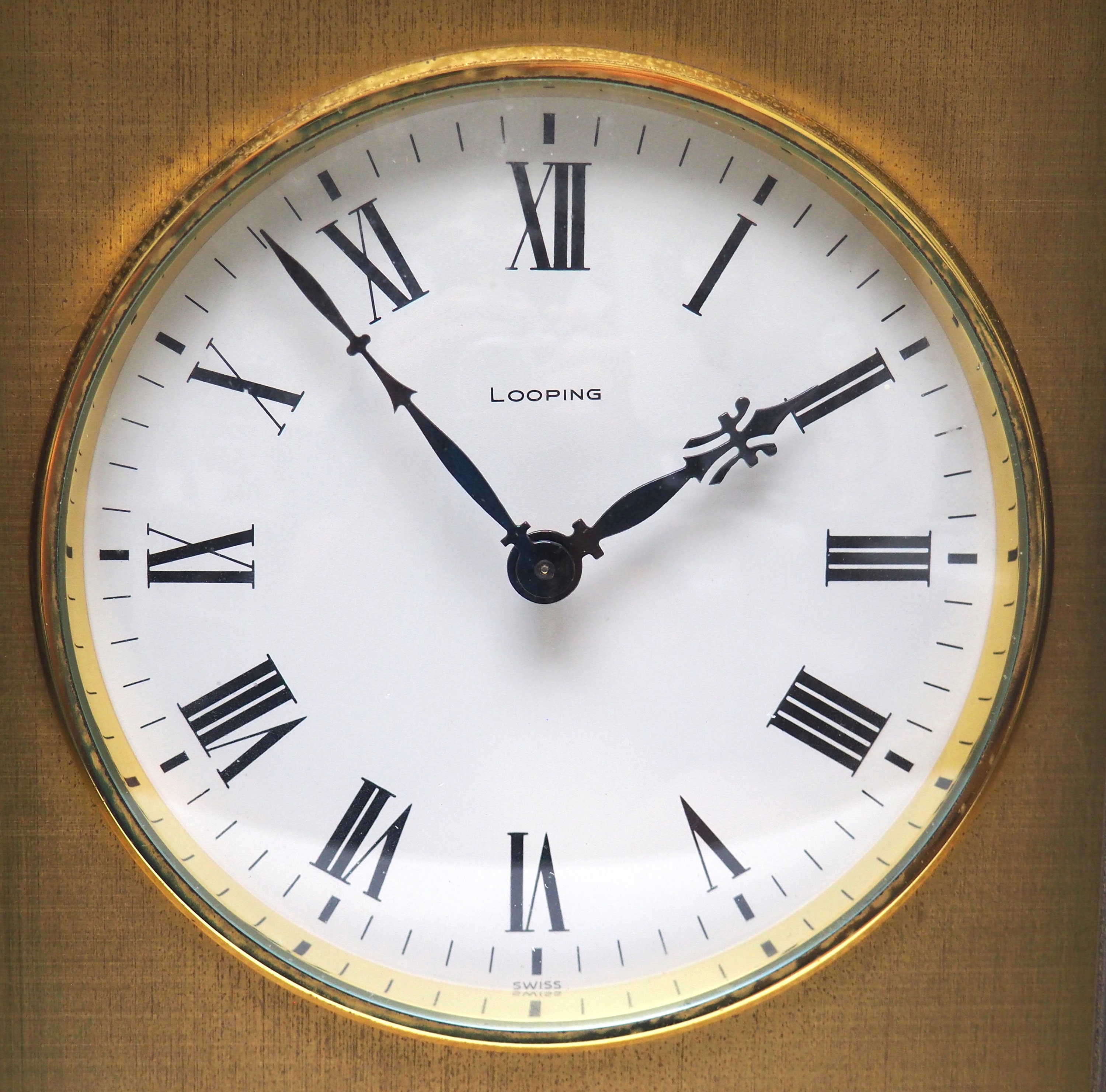 Impressive Solid Brass Looping 8-day Mantel Clock Large Striking Swiss ...