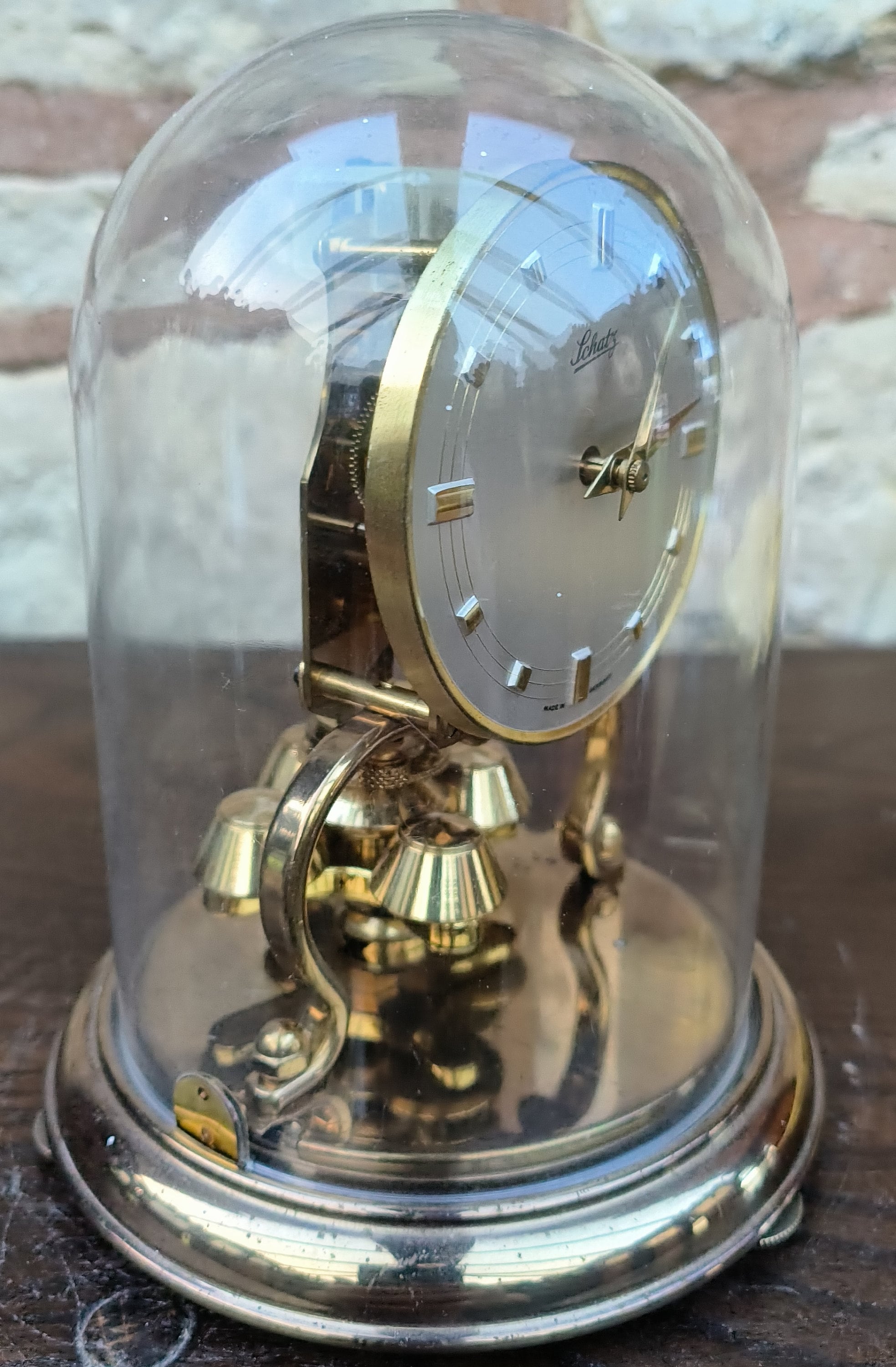 Pretty Vintage Schatz Torsion Clock - German Anniversary Mantel