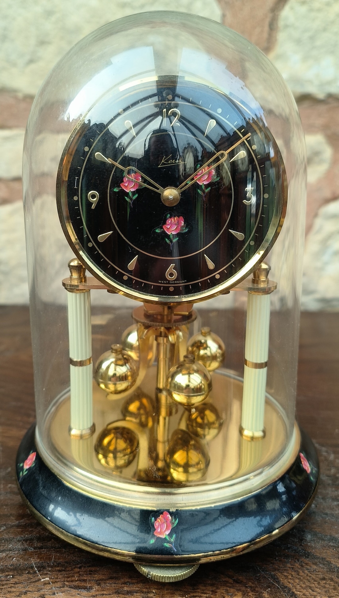 Lovely Vintage Kein Torsion Clock - German Anniversary Mantel