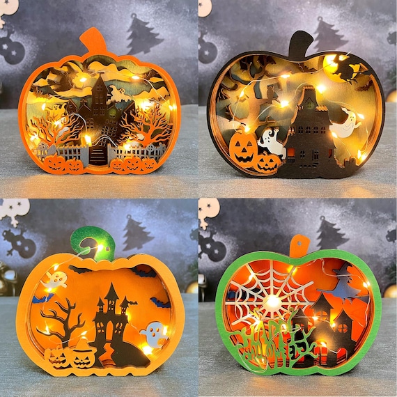 ハロウィン　ハンドメイドランタン【5個セット】※単品でも対応します♪ ハロウィン ハンドメイドランタン【5個セット】※単品でも対応します