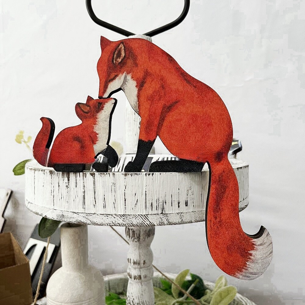 Fox Door Corner Wooden Decoration,wooden Fox Logo Door Top,wooden Fox ...