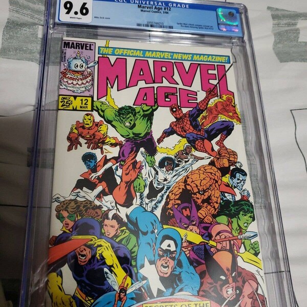 MARVEL AGE #12 CGC 9.6 Near Mint first Spider-Man Black Costume Secret of The Secret Wars Concept Art Pre-Dates Amazing Spider-Man #252