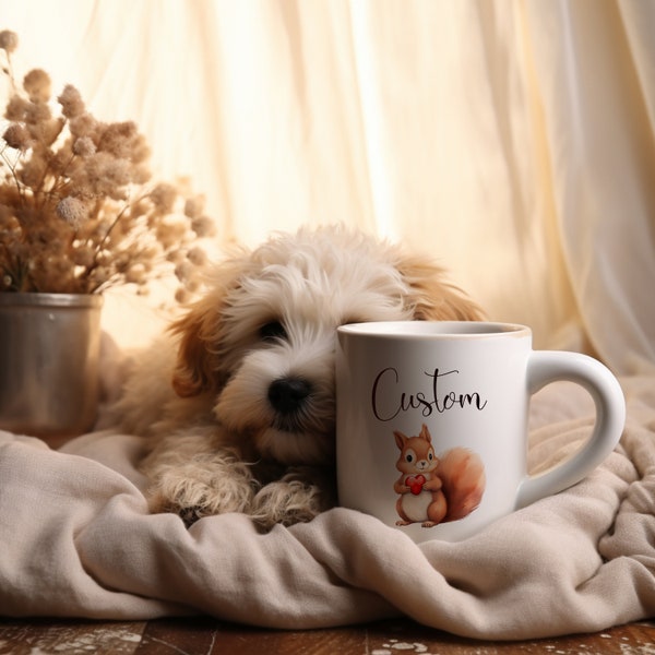 Custom Mug For Kids · Personalized Pet Portrait · Christmas Gift for Dog Mom · Unique Gifts for Dog Lovers