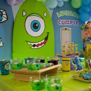 Monster Inc. Decoración Fiesta Completa. Personalizada, imprimible, archivo digital PDF. DIY Kit para Fiesta.