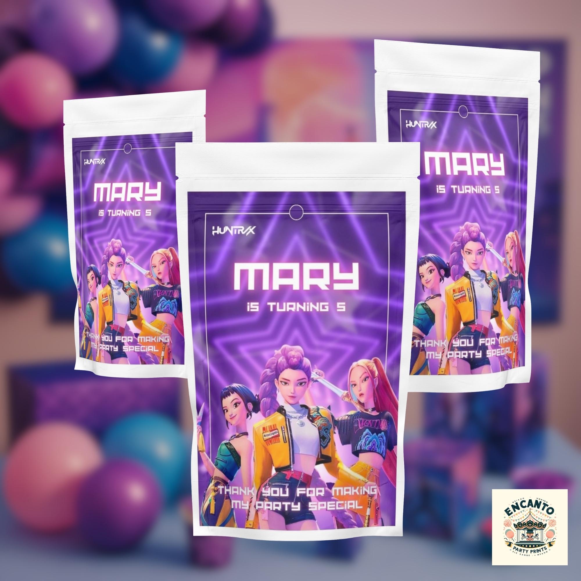KPOP Capri Sun Label Editable Template | Printable Juice Pouch Label ...