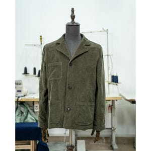 Casual corduroy herenpak met één knop Lente Herfst Stijl Modieus