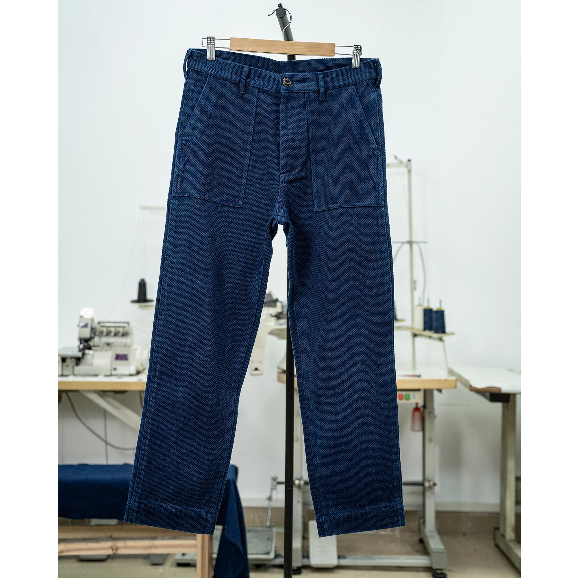 【Kashiko】Embroidered Washing Denim Pants ☆送料・関税込☆Kashiko☆Embroidered Washing Denim Pants☆