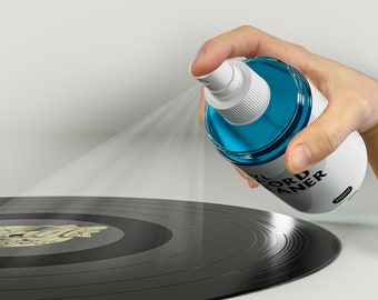 Solución de limpieza antiestática para eliminar el polvo de los discos de vinilo
