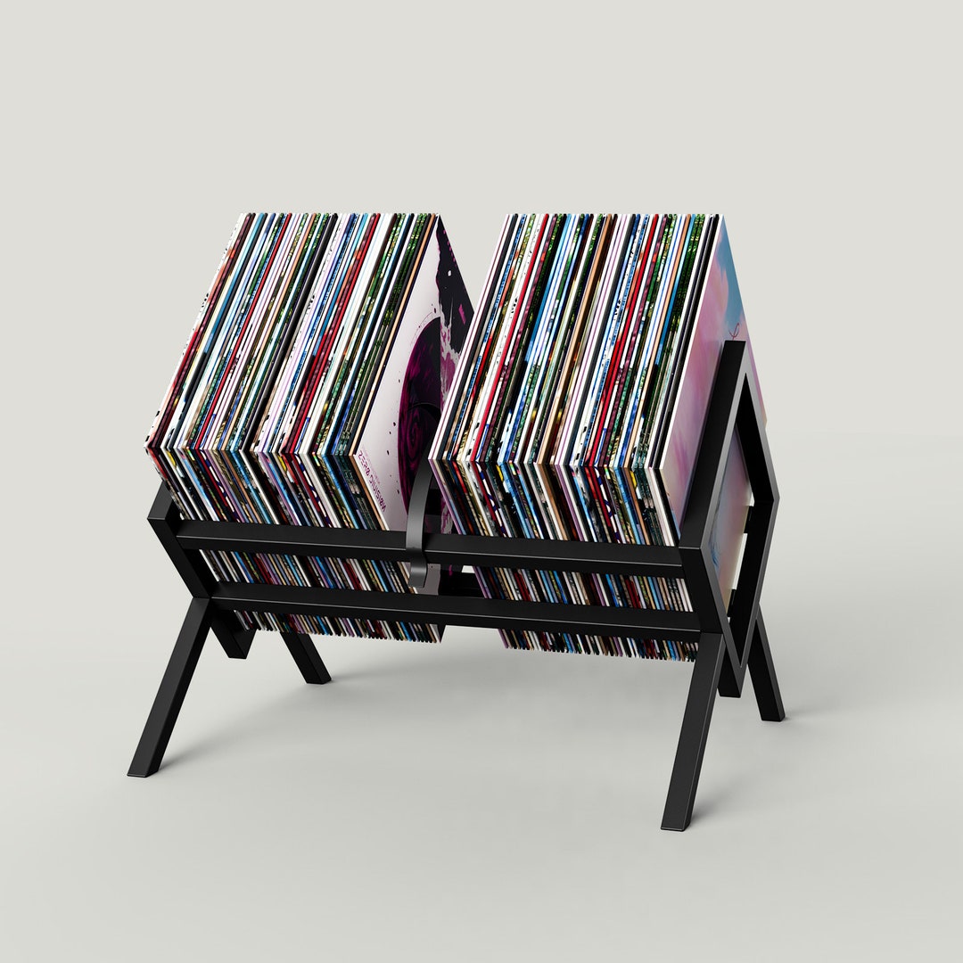 Vinyl Record Rack, Vinyl Record Stand, LP Holder, Minimalistic Vinyl ...