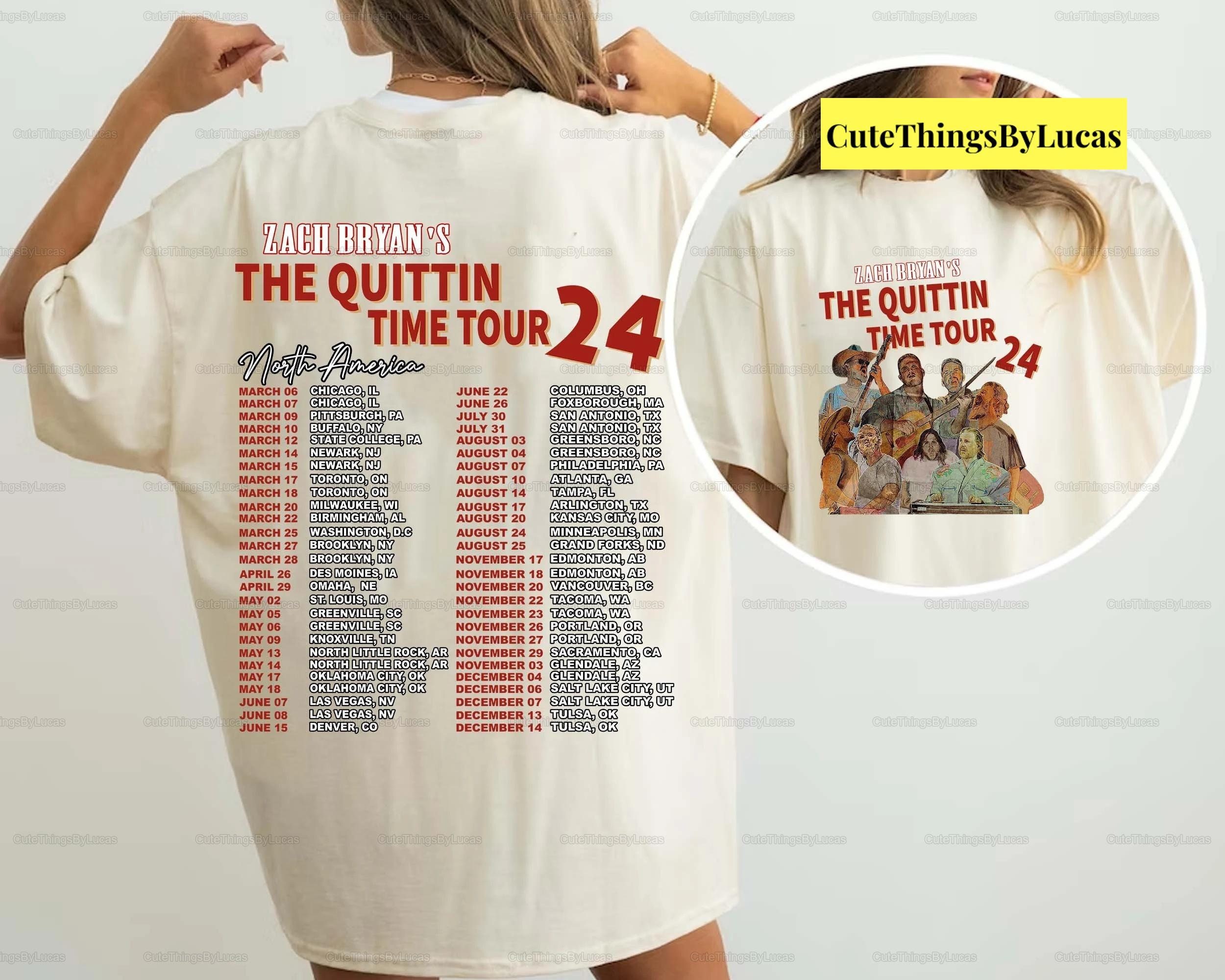 Zach Bryan Quittin Time Tour Shirt, Zach Bryan Concert