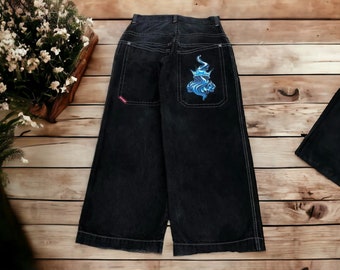 Vaqueros de cintura alta/pantalones holgados/ropa unisex de moda/jorts holgados de calle