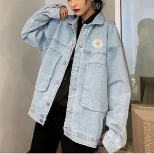 Cool Loose Jacket Unisex Denim Design Street Wear Style 1