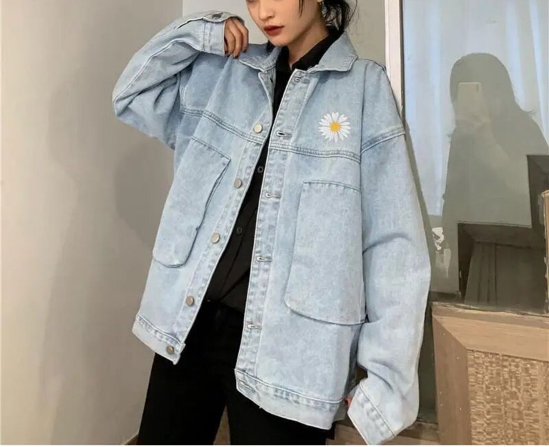 Cool Loose Jacket Unisex Denim Design Street Wear Style 1