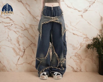 Women's Denim Jeans | Wide Leg Pants Clothing | Loose Streetwear Fashion