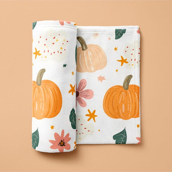 Pumpkin baby blanket hotsell
