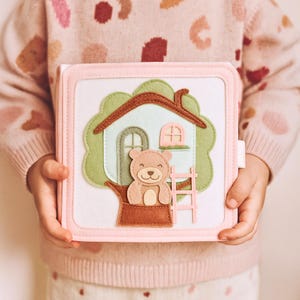 Bear Quiet Book: Montessori Felt Sensory Toy for Toddlers