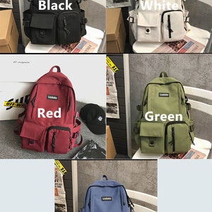 Simple Student Bag, Anti-theft Backpack, Waterproof Computer Backpack, Multi-function Large Capacity Backpack,Travel Bag,Utility Pocket Bag image 4