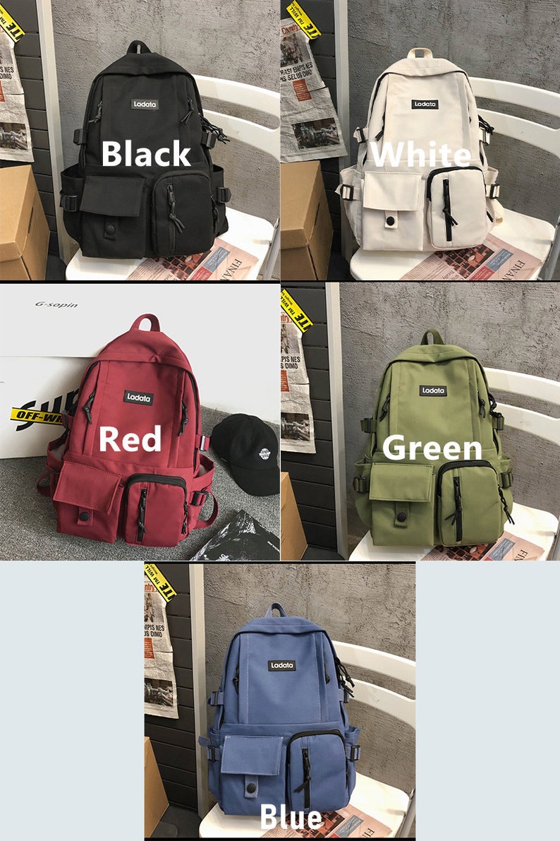 Simple Student Bag, Anti-theft Backpack, Waterproof Computer Backpack, Multi-function Large Capacity Backpack,Travel Bag,Utility Pocket Bag image 4
