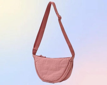 Dumpling Bag,Nylon Crossbody Bag,Underarm Bag, Multi-Pocket Vintage Crossbody Bag,Simple canvas bag,Gift For Her.