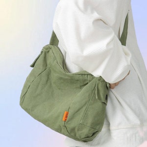 Bag Crossbody Bag Shoulder Bag,Large Capacity Tooling Canvas Bag, Canvas Bag Summer,Multiple Pockets Messenger Bags,Daily Bags.