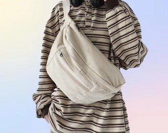 Crossbody Bag Shoulder Bag, Large Capacity Tooling Bag, Canvas Bag Summer,Multiple Pockets Messenger Bags,Daily Bag