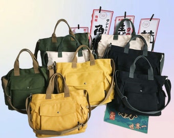 Crossbody Bag Shoulder Bag, Large Capacity Tooling Canvas Bag, Canvas Bag Summer,Multiple Pockets Messenger Bags,Daily Bag