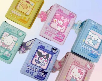 Livre de cartes Sanrio, reliure pour cartes photo Kpop - album de cartes kawaii, porte-cartes photo Kitty Sanrio, étui pour cartes photo Kpop, joli classeur Kpop