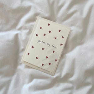 Cartolina "Sei il mio preferito". | coppie | Amore | idea regalo | fatto a mano | San Valentino | detti | amicizia | mappa | carta regalo