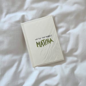 Ansichtkaart 'Wij zijn de perfecte MATCHA' | Verjaardagskaart | Vriendschap | Cadeau-idee | Handgemaakt | Verjaardag | Feestdag | Bruiloft