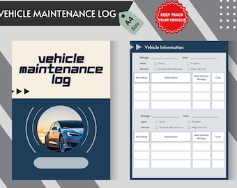 Autoservicelogboek 2026, auto-onderhoudstracker, voertuigservicetracker, voertuigservicelogboek, motortracker, voertuigonderhoudslogboek 2026, tracker