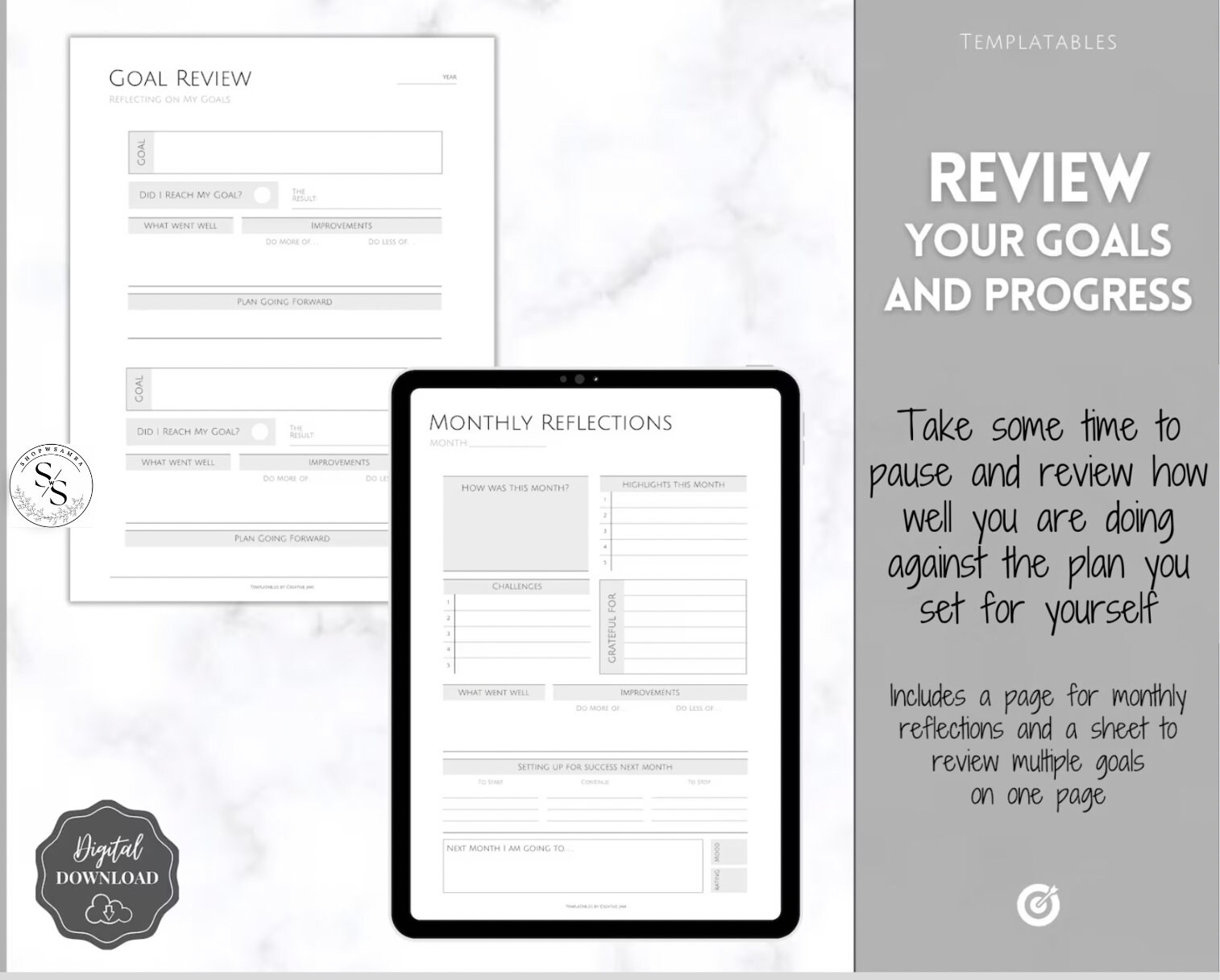 The Ulitmate Goal Planner, Goal Planner Bundle, Goal Tracker, Smart ...