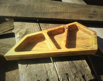 Hand made pallet wood funny shape key tray