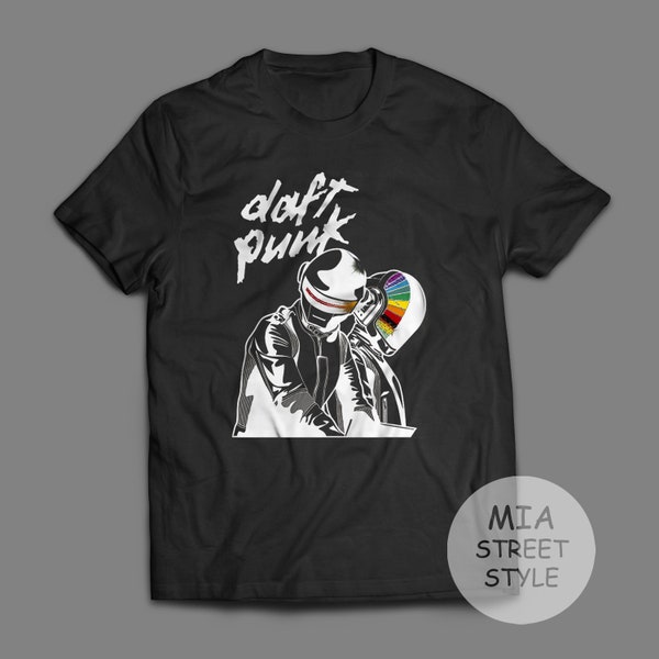 Daft Punk Unisex aus schwerer Baumwolle T-Shirt